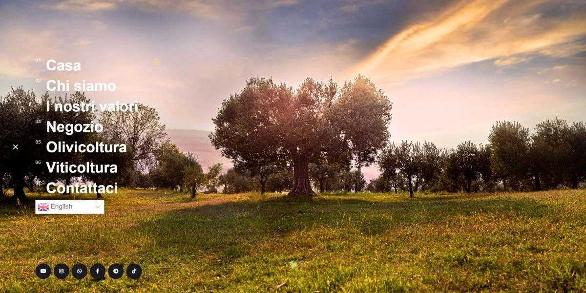 Pagine interattive con menu moderno